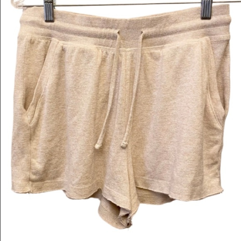 ASOS Sweat Shorts Raw Hem Oatmeal Color Athletic 6